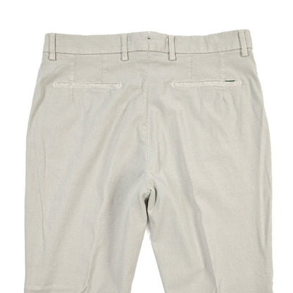 BERWICH “YRETRO LONG-GD” ストレッチコットン ノータックチノパンツ ライトグレー(pomice008) 46 | GUARDAROBA MILANO OFFICIAL STORE