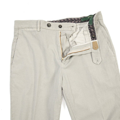 BERWICH “YRETRO LONG-GD” ストレッチコットン ノータックチノパンツ ライトグレー(pomice008) 46 | GUARDAROBA MILANO OFFICIAL STORE