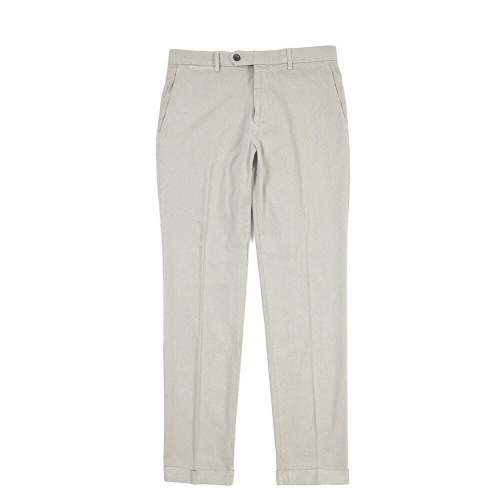 BERWICH “YRETRO LONG-GD” ストレッチコットン ノータックチノパンツ ライトグレー(pomice008) 46 | GUARDAROBA MILANO OFFICIAL STORE