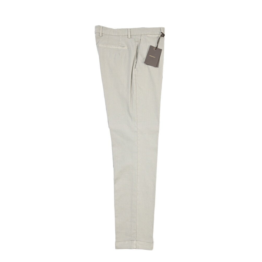 BERWICH “YRETRO LONG-GD” ストレッチコットン ノータックチノパンツ ライトグレー(pomice008) 46 | GUARDAROBA MILANO OFFICIAL STORE