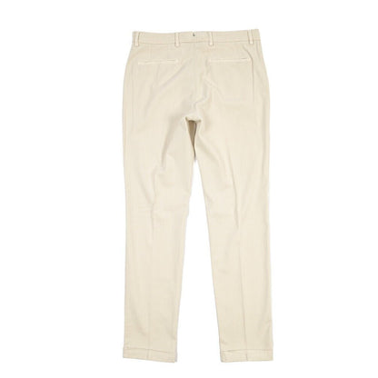 BERWICH “YRETRO LONG-GD” ストレッチコットン ノータックチノパンツ オフホワイト(latte802) 46 | GUARDAROBA MILANO OFFICIAL STORE