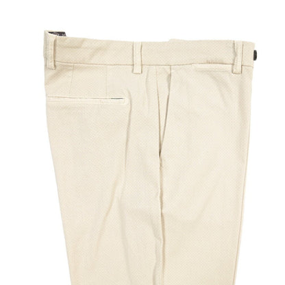 BERWICH “YRETRO LONG-GD” ストレッチコットン ノータックチノパンツ オフホワイト(latte802) 46 | GUARDAROBA MILANO OFFICIAL STORE