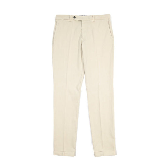 BERWICH “YRETRO LONG-GD” ストレッチコットン ノータックチノパンツ オフホワイト(latte802) 46 | GUARDAROBA MILANO OFFICIAL STORE
