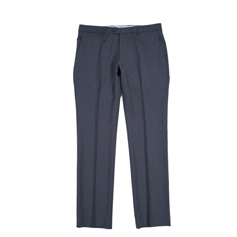 BERWICH “ZIP/1” ヴァージンウール100% ノータックスラックス ネイビー(blue) 50 | GUARDAROBA MILANO OFFICIAL STORE