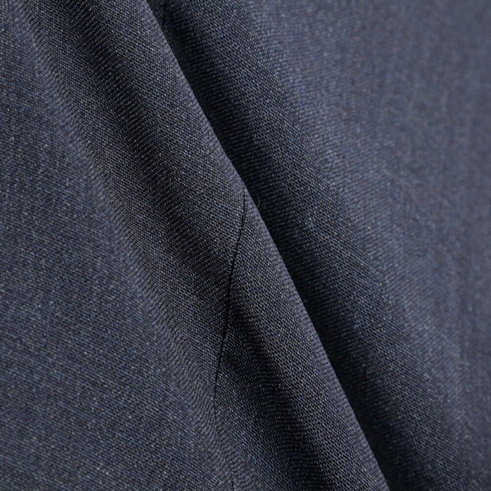 BERWICH “ZIP/1” ヴァージンウール100% ノータックスラックス ネイビー(blue) 50 | GUARDAROBA MILANO OFFICIAL STORE