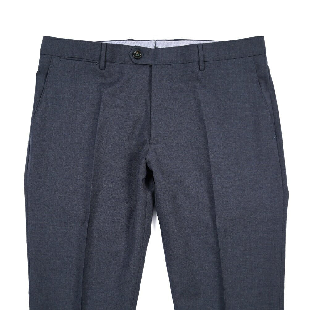 BERWICH “ZIP/1” ヴァージンウール100% ノータックスラックス ネイビー(blue) 50 | GUARDAROBA MILANO OFFICIAL STORE