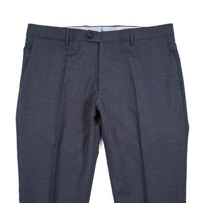BERWICH “ZIP/1” ヴァージンウール100% ノータックスラックス ネイビー(blue) 50 | GUARDAROBA MILANO OFFICIAL STORE