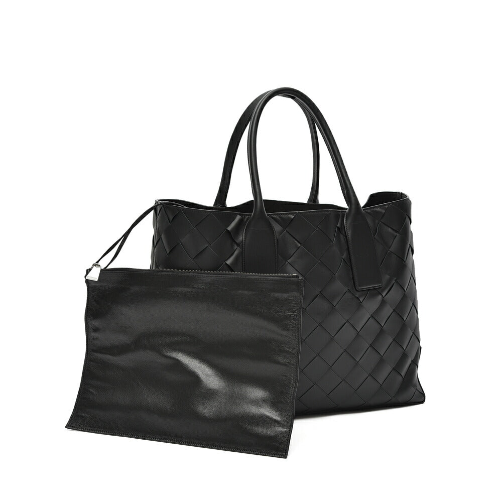 BOTTEGA VENETA マキシイントレチャートレザー横型トートバッグ｜GUARDAROBA MILANO OFFICIAL STORE