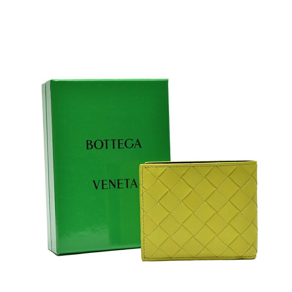 BOTTEGA VENETA カーフスキン イントレチャートレザーフォールディングウォレット(二つ折り財布)｜GUARDAROBA MILANO OFFICIAL STORE
