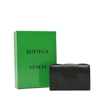 BOTTEGA VENETA “Cassette” カーフレザー100% イントレチャートカードケース ブラック 7.5cm×12.2cm×2.5cm | GUARDAROBA MILANO OFFICIAL STORE