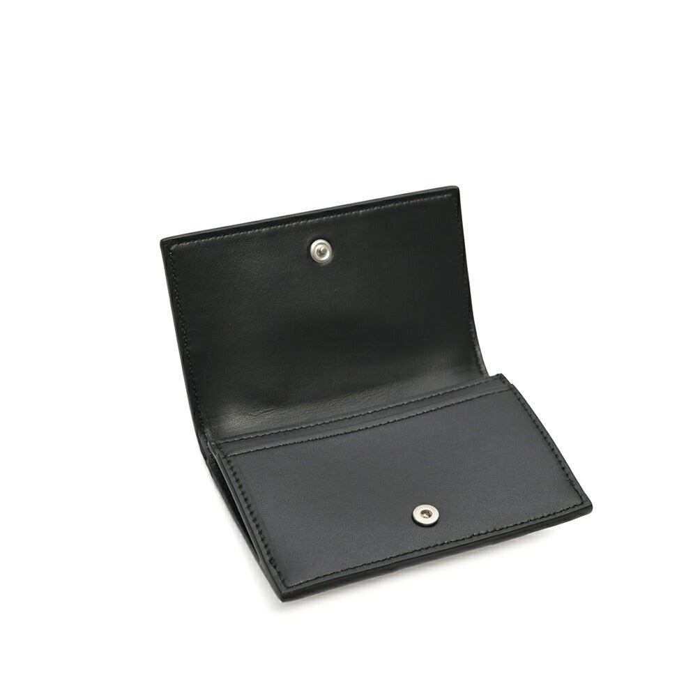 BOTTEGA VENETA “Cassette” カーフレザー100% イントレチャートカードケース ブラック 7.5cm×12.2cm×2.5cm | GUARDAROBA MILANO OFFICIAL STORE