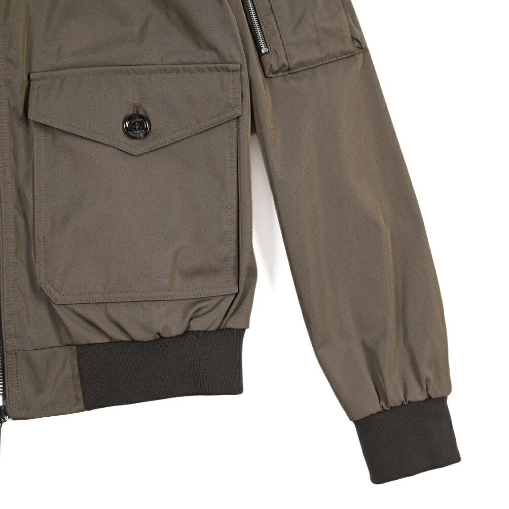 CLEARANCE SALE｜MOORER “AIDEN-WCO” 軽撥水ポリエステル ボンバージャケット ブラウン(BEAVER) 48 | GUARDAROBA MILANO OFFICIAL STORE