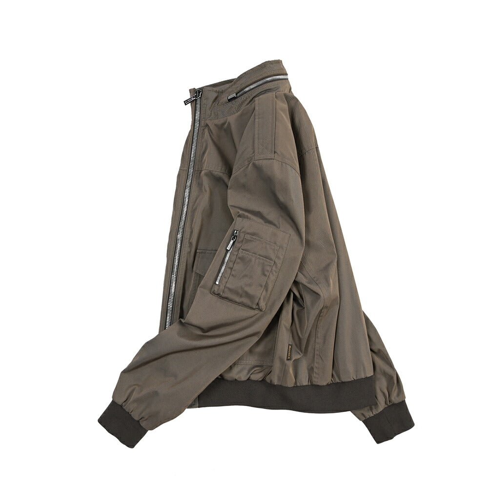 CLEARANCE SALE｜MOORER “AIDEN-WCO” 軽撥水ポリエステル ボンバージャケット ブラウン(BEAVER) 48 | GUARDAROBA MILANO OFFICIAL STORE