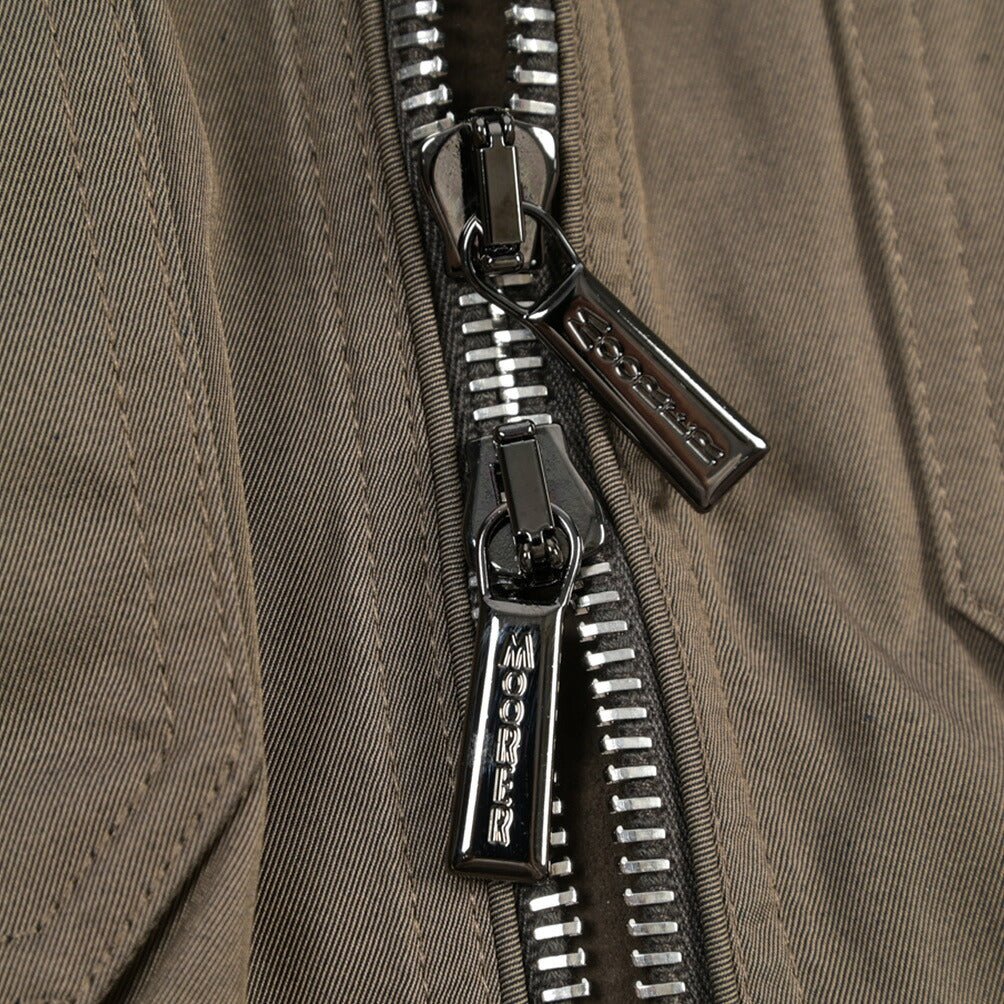 CLEARANCE SALE｜MOORER “AIDEN-WCO” 軽撥水ポリエステル ボンバージャケット ブラウン(BEAVER) 48 | GUARDAROBA MILANO OFFICIAL STORE