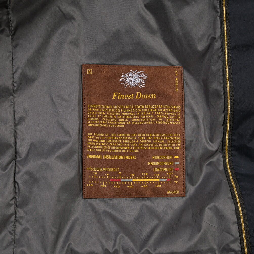 CLEARANCE SALE｜MOORER “ALESSIO-S3L” 高機能ストレッチナイロン 2WAYダウンボンバージャケット ネイビー(DARK BLU) 48 | GUARDAROBA MILANO OFFICIAL STORE