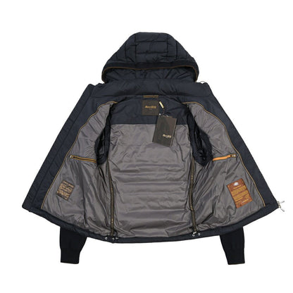 CLEARANCE SALE｜MOORER “ALESSIO-S3L” 高機能ストレッチナイロン 2WAYダウンボンバージャケット ネイビー(DARK BLU) 48 | GUARDAROBA MILANO OFFICIAL STORE