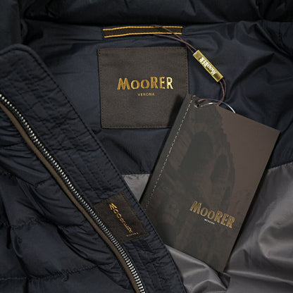 CLEARANCE SALE｜MOORER “ALESSIO-S3L” 高機能ストレッチナイロン 2WAYダウンボンバージャケット ネイビー(DARK BLU) 48 | GUARDAROBA MILANO OFFICIAL STORE