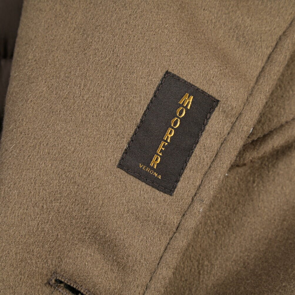 CLEARANCE SALE｜MOORER “BOERI-LE” カシミヤ混ウール 着脱可能フロントライナー付きダウンサファリジャケット ブラウン(BEAVER) 48 | GUARDAROBA MILANO OFFICIAL STORE
