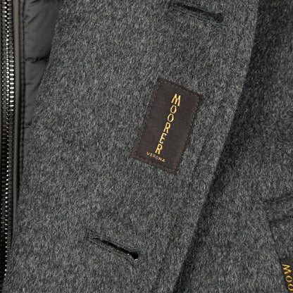 CLEARANCE SALE｜MOORER “BOLGI-LE” カシミヤ混ウール ダウンPコート グレー(LIGHT GREY) 48 | GUARDAROBA MILANO OFFICIAL STORE