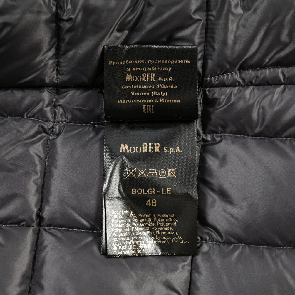 CLEARANCE SALE｜MOORER “BOLGI-LE” カシミヤ混ウール ダウンPコート グレー(LIGHT GREY) 48 | GUARDAROBA MILANO OFFICIAL STORE