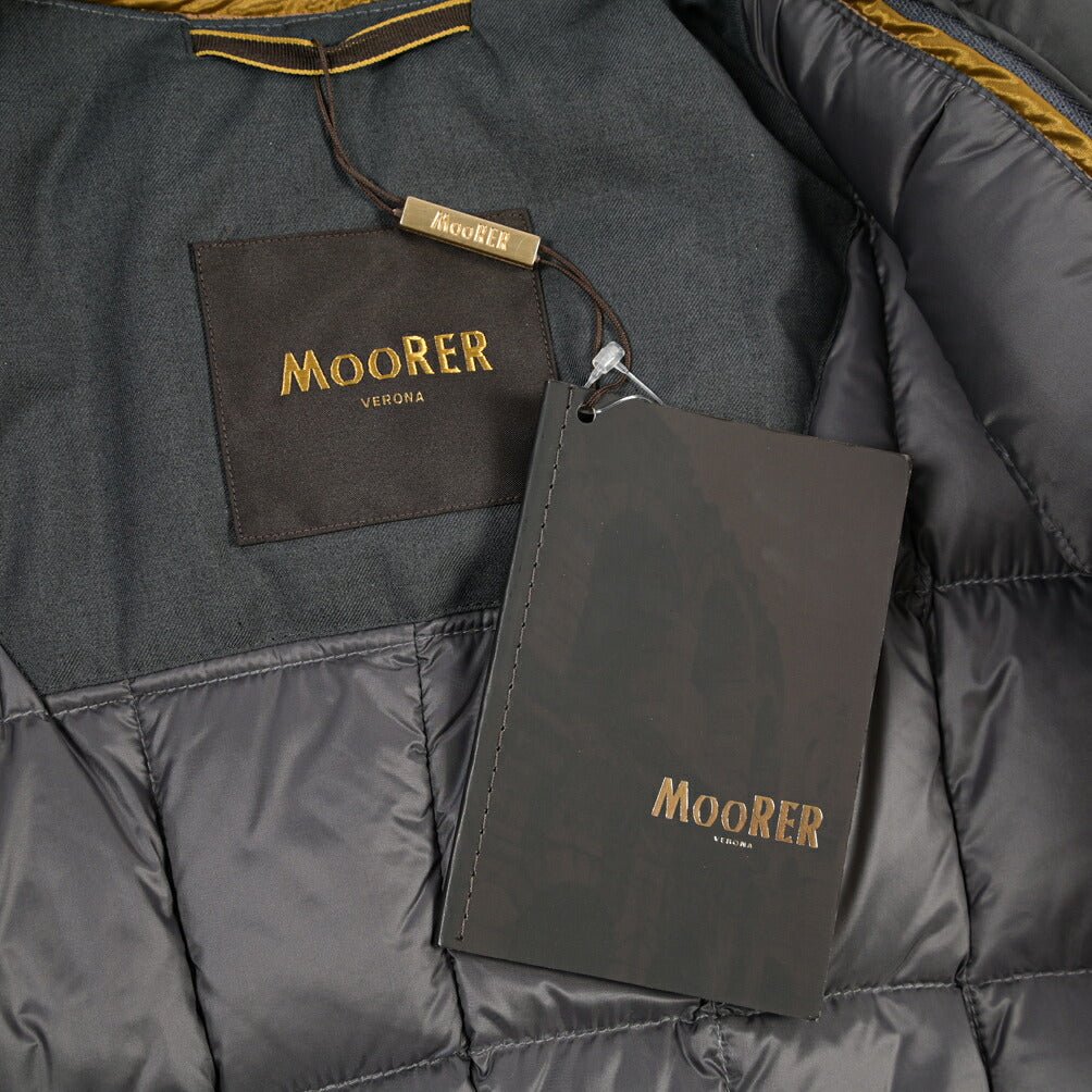 CLEARANCE SALE｜MOORER “BOLGI-LE” カシミヤ混ウール ダウンPコート グレー(LIGHT GREY) 48 | GUARDAROBA MILANO OFFICIAL STORE