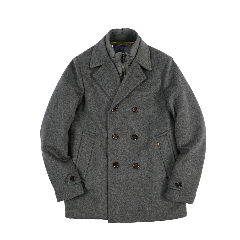 CLEARANCE SALE｜MOORER “BOLGI-LE” カシミヤ混ウール ダウンPコート グレー(LIGHT GREY) 48 | GUARDAROBA MILANO OFFICIAL STORE