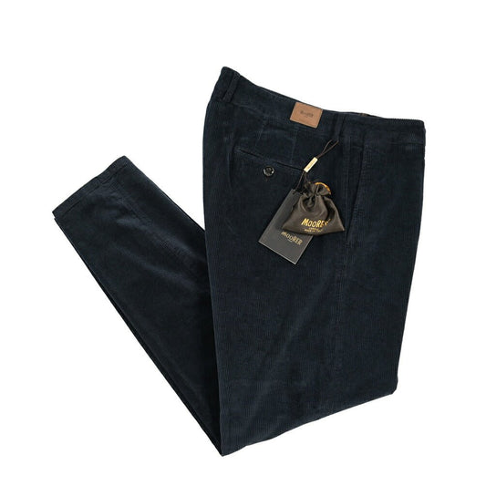 CLEARANCE SALE｜MOORER “CHADWICK-VL1” ストレッチコットン 太畝コーデュロイワンタックパンツ ネイビー(NAVY) 56 | GUARDAROBA MILANO OFFICIAL STORE