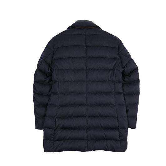 CLEARANCE SALE｜MOORER “COSTANZO-LS9” カシミヤ混ウール 着脱可能フロントライナー付きダウンコート ネイビー(NAVY) 48 | GUARDAROBA MILANO OFFICIAL STORE