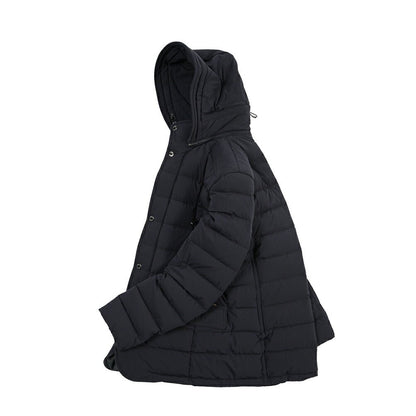CLEARANCE SALE｜MOORER “CRAIG-KN” 高機能ストレッチナイロン フード付きダウンジャケット / ACQUA RESISTANT (撥水) ネイビー(DARK BLU) 46 | GUARDAROBA MILANO OFFICIAL STORE
