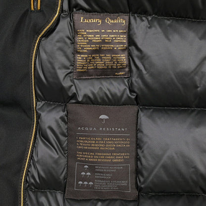 CLEARANCE SALE｜MOORER “DANNY-LEN” 高機能ストレッチナイロン フード付きダウンコート / ACQUA RESISTANT (撥水) ブラック(NERO) 54 | GUARDAROBA MILANO OFFICIAL STORE