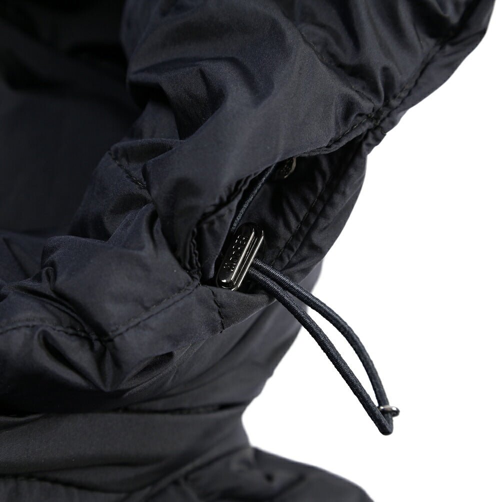 CLEARANCE SALE｜MOORER “EURICO-S3C” 高機能ストレッチナイロン フード付きダウンジャケット / ACQUA RESISTANT (撥水) ネイビー(DARK BLU) 46 | GUARDAROBA MILANO OFFICIAL STORE