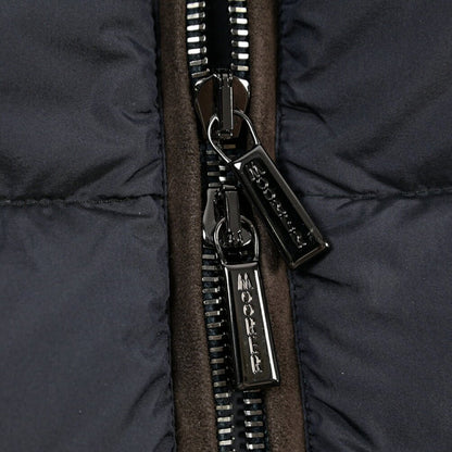 CLEARANCE SALE｜MOORER “EURICO-S3C” 高機能ストレッチナイロン フード付きダウンジャケット / ACQUA RESISTANT (撥水) ネイビー(DARK BLU) 46 | GUARDAROBA MILANO OFFICIAL STORE