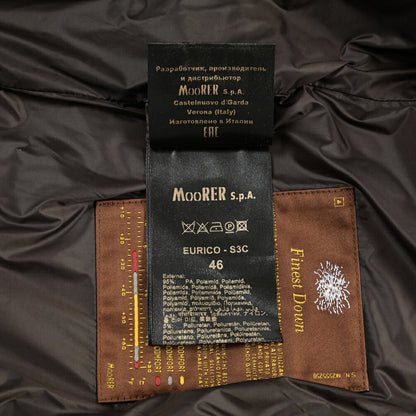 CLEARANCE SALE｜MOORER “EURICO-S3C” 高機能ストレッチナイロン フード付きダウンジャケット / ACQUA RESISTANT (撥水) ネイビー(DARK BLU) 46 | GUARDAROBA MILANO OFFICIAL STORE
