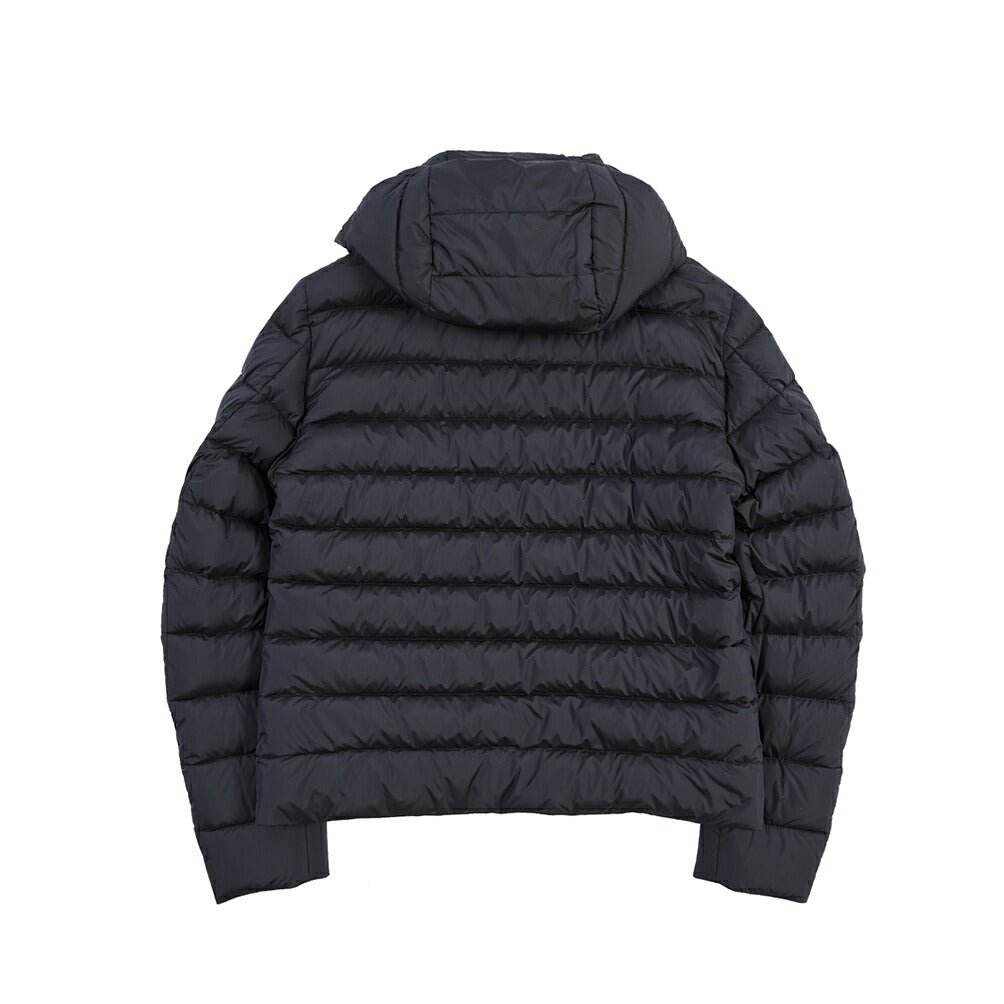 CLEARANCE SALE｜MOORER “EURICO-S3C” 高機能ストレッチナイロン フード付きダウンジャケット / ACQUA RESISTANT (撥水) ネイビー(DARK BLU) 46 | GUARDAROBA MILANO OFFICIAL STORE