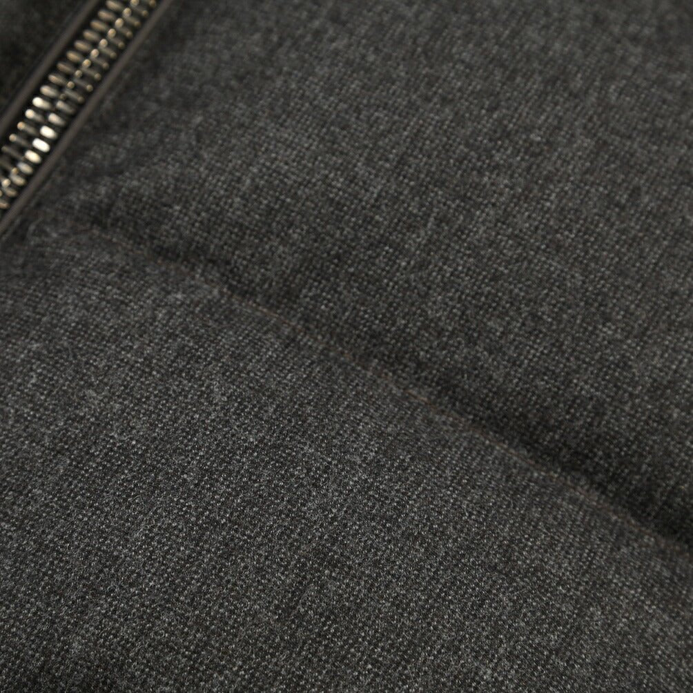 CLEARANCE SALE｜MOORER “FIRE-FF” ウール100% フード付きダウンベスト グレー(MORO) 48 | GUARDAROBA MILANO OFFICIAL STORE