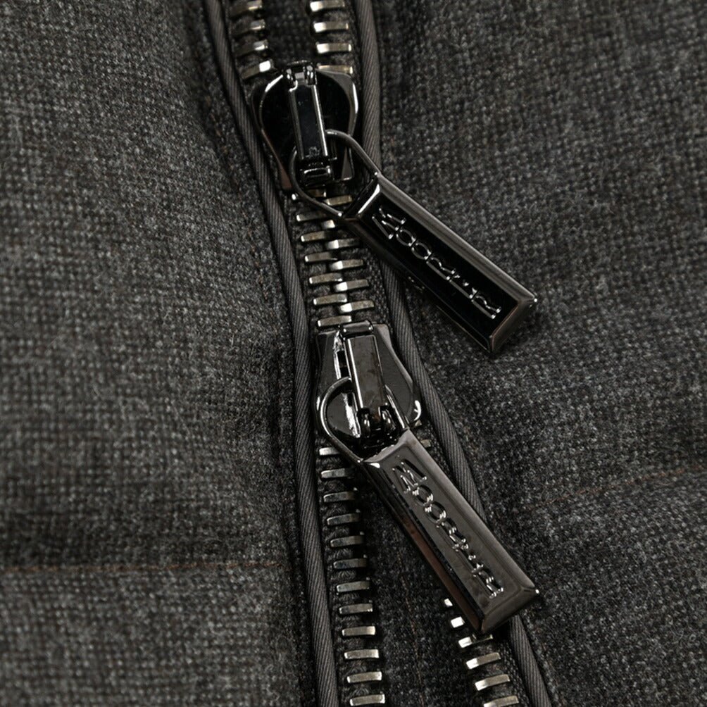 CLEARANCE SALE｜MOORER “FIRE-FF” ウール100% フード付きダウンベスト グレー(MORO) 48 | GUARDAROBA MILANO OFFICIAL STORE