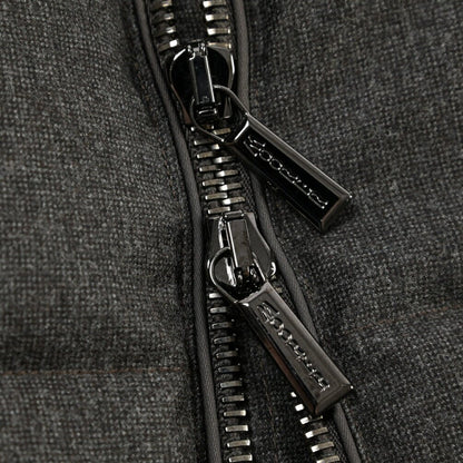 CLEARANCE SALE｜MOORER “FIRE-FF” ウール100% フード付きダウンベスト グレー(MORO) 48 | GUARDAROBA MILANO OFFICIAL STORE