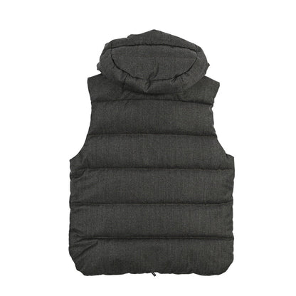 CLEARANCE SALE｜MOORER “FIRE-FF” ウール100% フード付きダウンベスト グレー(MORO) 48 | GUARDAROBA MILANO OFFICIAL STORE