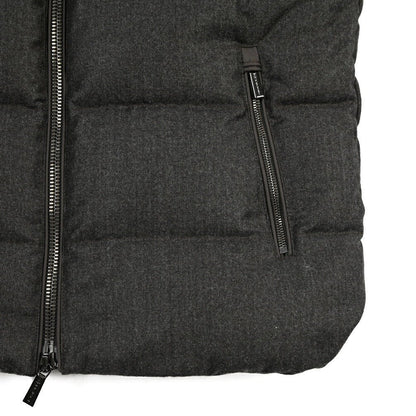 CLEARANCE SALE｜MOORER “FIRE-FF” ウール100% フード付きダウンベスト グレー(MORO) 48 | GUARDAROBA MILANO OFFICIAL STORE