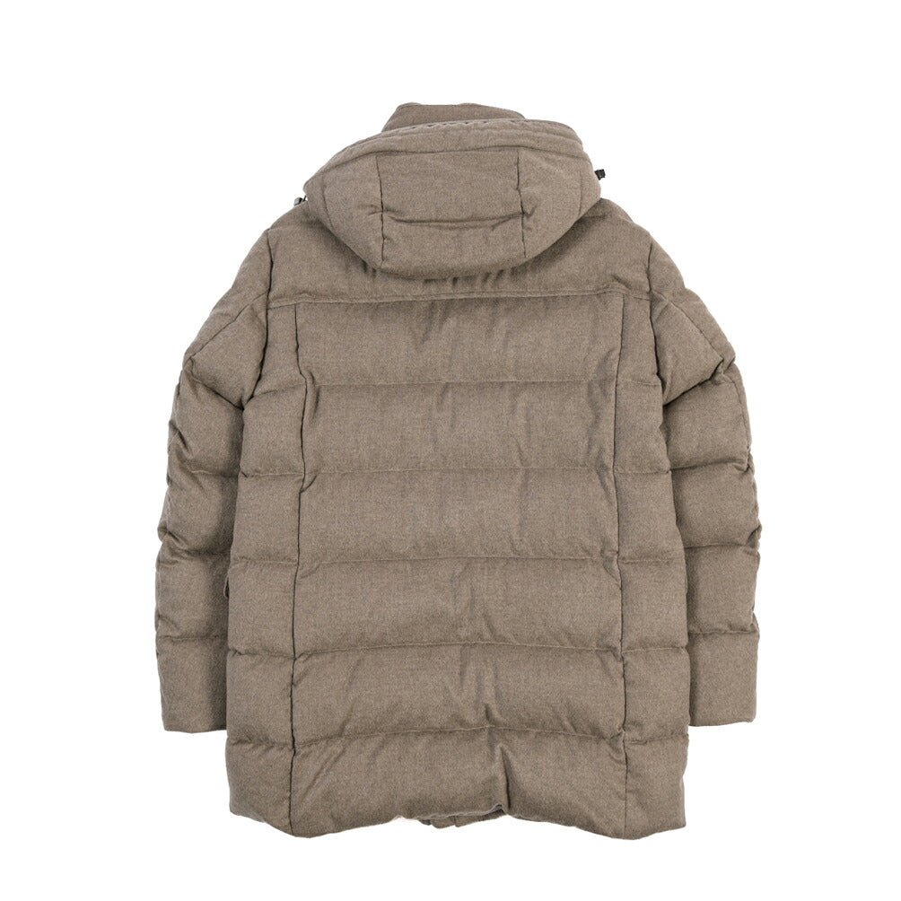 CLEARANCE SALE｜MOORER “GORNER-IL” カシミヤ100% フード付きダウンコート ライトブラウン(NUT) 48 | GUARDAROBA MILANO OFFICIAL STORE