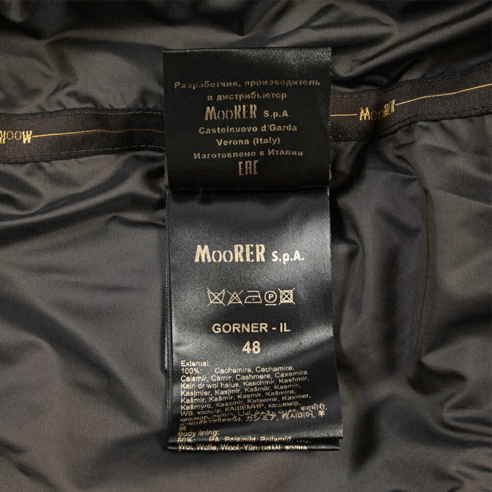 CLEARANCE SALE｜MOORER “GORNER-IL” カシミヤ100% フード付きダウンコート ライトブラウン(NUT) 48 | GUARDAROBA MILANO OFFICIAL STORE