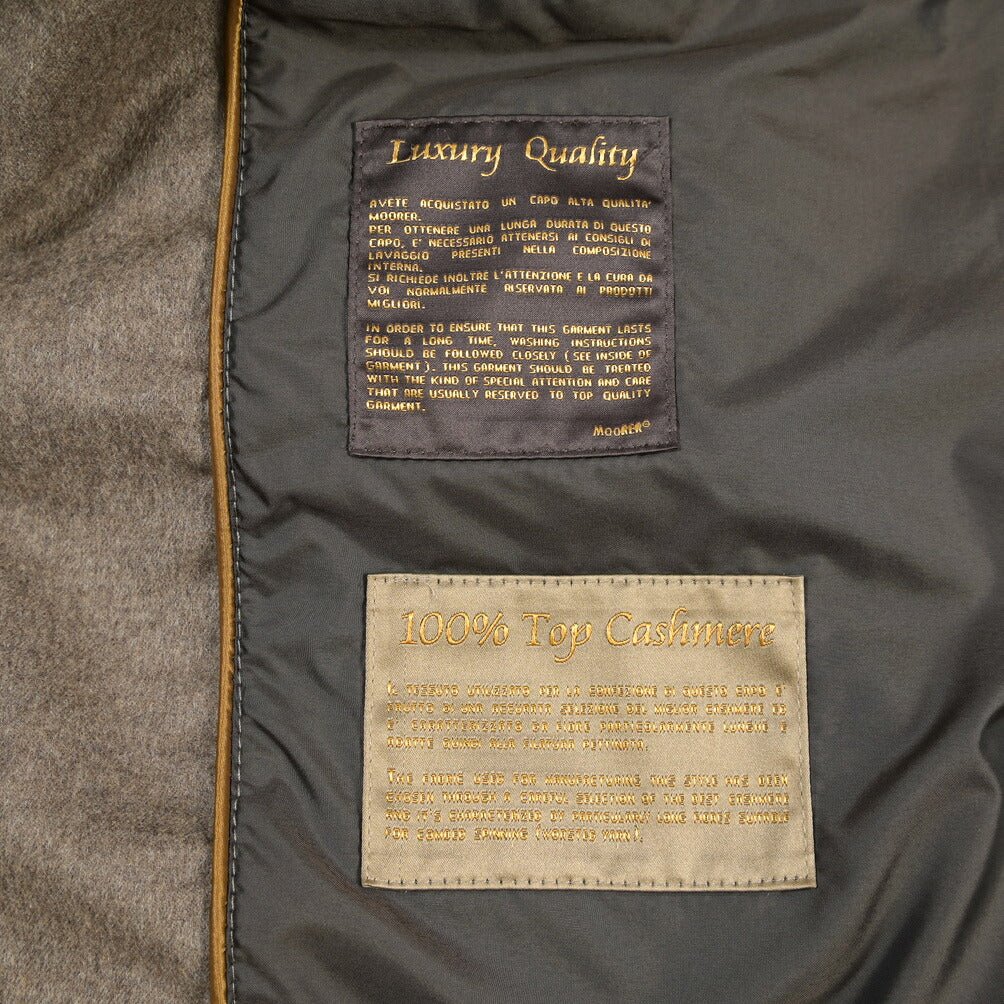 CLEARANCE SALE｜MOORER “GORNER-IL” カシミヤ100% フード付きダウンコート ライトブラウン(NUT) 48 | GUARDAROBA MILANO OFFICIAL STORE