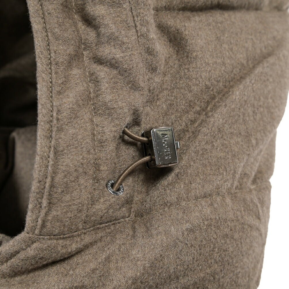 CLEARANCE SALE｜MOORER “GORNER-IL” カシミヤ100% フード付きダウンコート ライトブラウン(NUT) 48 | GUARDAROBA MILANO OFFICIAL STORE