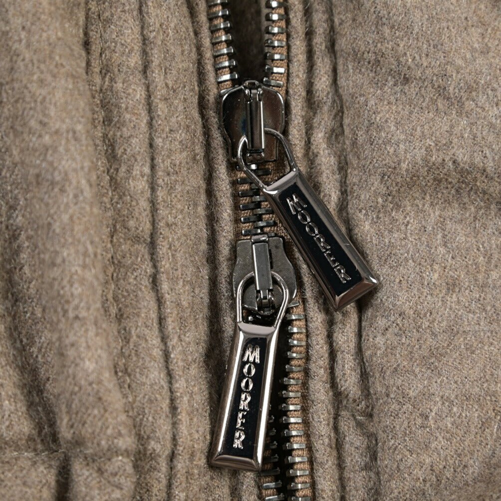 CLEARANCE SALE｜MOORER “GORNER-IL” カシミヤ100% フード付きダウンコート ライトブラウン(NUT) 48 | GUARDAROBA MILANO OFFICIAL STORE