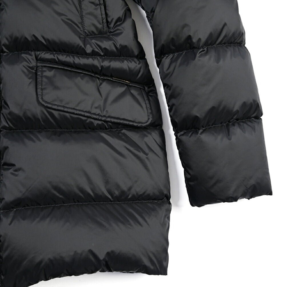 CLEARANCE SALE｜MOORER “GRIMA-SH” ナイロン100% フード付きダウンコート ネイビー(BLU) 50 | GUARDAROBA MILANO OFFICIAL STORE