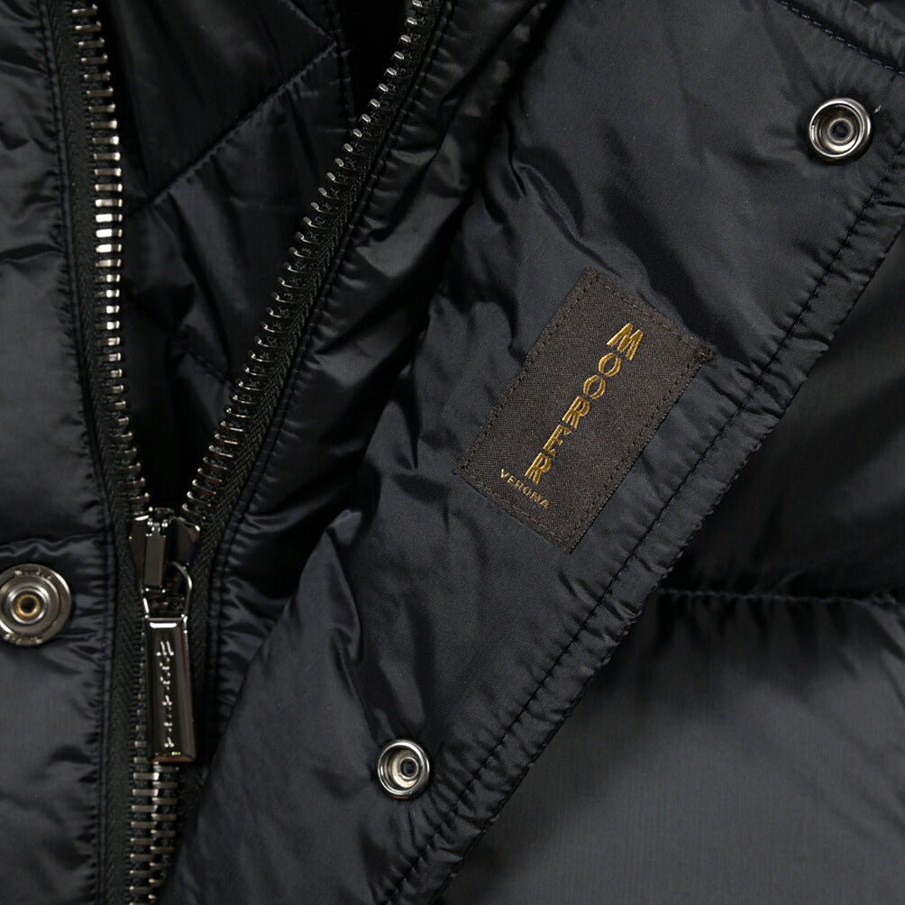 CLEARANCE SALE｜MOORER “GRIMA-SH” ナイロン100% フード付きダウンコート ネイビー(BLU) 50 | GUARDAROBA MILANO OFFICIAL STORE