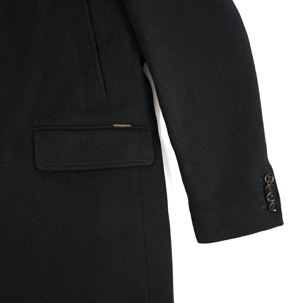 CLEARANCE SALE｜MOORER “JASON-LE” シミヤ混ウール 着脱可能フロントライナー付きダウンチェスターコート ネイビー(NAVY) 48 | GUARDAROBA MILANO OFFICIAL STORE