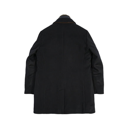 CLEARANCE SALE｜MOORER “JASON-LE” シミヤ混ウール 着脱可能フロントライナー付きダウンチェスターコート ネイビー(NAVY) 48 | GUARDAROBA MILANO OFFICIAL STORE
