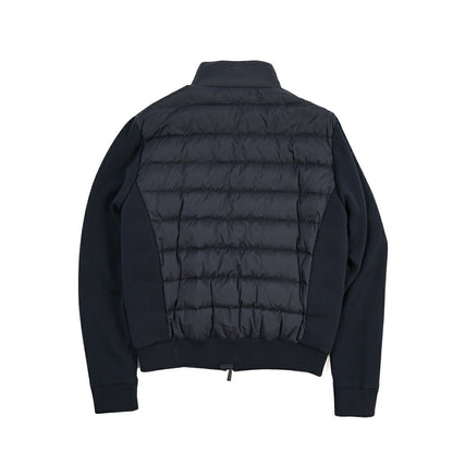 CLEARANCE SALE｜MOORER “LANZI-S3Z” 異素材コンビ スタンドカラーダウンジャケット ネイビー(DARK BLU) 46 | GUARDAROBA MILANO OFFICIAL STORE