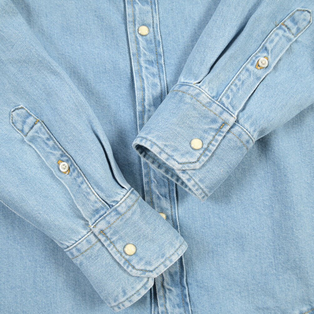 CLEARANCE SALE｜MOORER “LARRIE-DF306” コットン100% ウエスタンデニムシャツ ライトブルー(VINTAGE CHIARO) 46 | GUARDAROBA MILANO OFFICIAL STORE